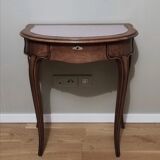 Coiffeuse demi-lune en chêne