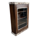 Art Deco wall display cabinet in Burmese teak with original patina.