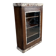 Art Deco wall display cabinet in Burmese teak with original patina.
