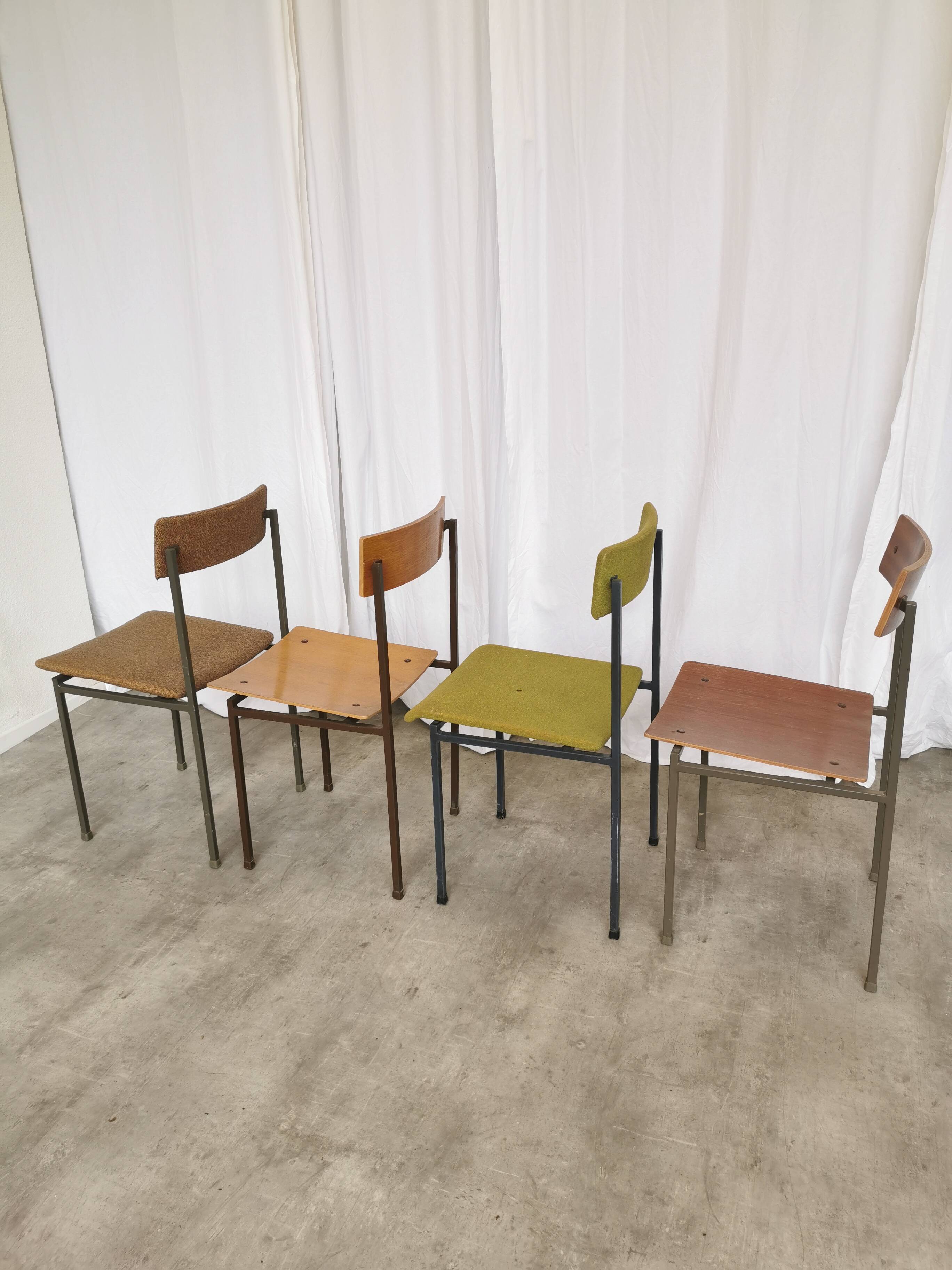 Chaises de salle à manger industrielles vintage - Stol Kamnik années 1970 - Lot de 4 - Mix & Mat