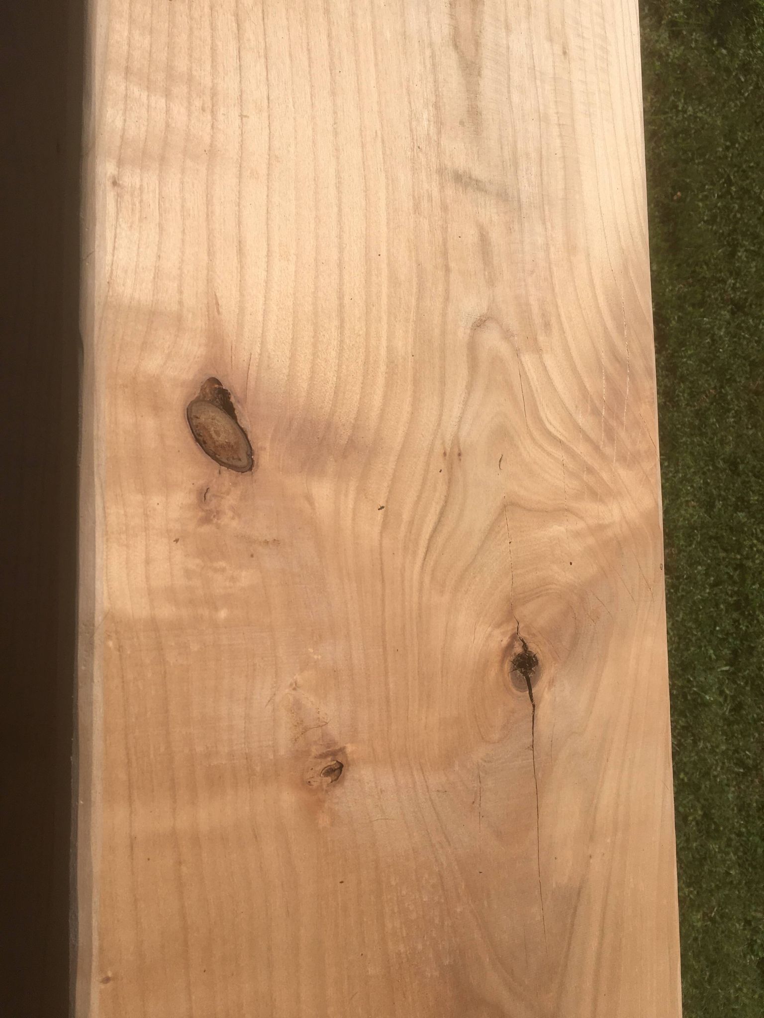 Pair of benches in oak and cherry 250x29x45