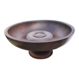 Vintage wooden standing fruit cup