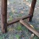 Old farmhouse table late 19th century in solid oak