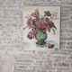 Oil on Canvas Knife Painting Still Life Flowers Poppies Signed M