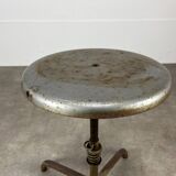 Industrial style adjustable workshop stool