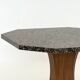 Art Deco dining table with octagonal granite top