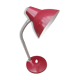 60' vintage red metal desk lamp