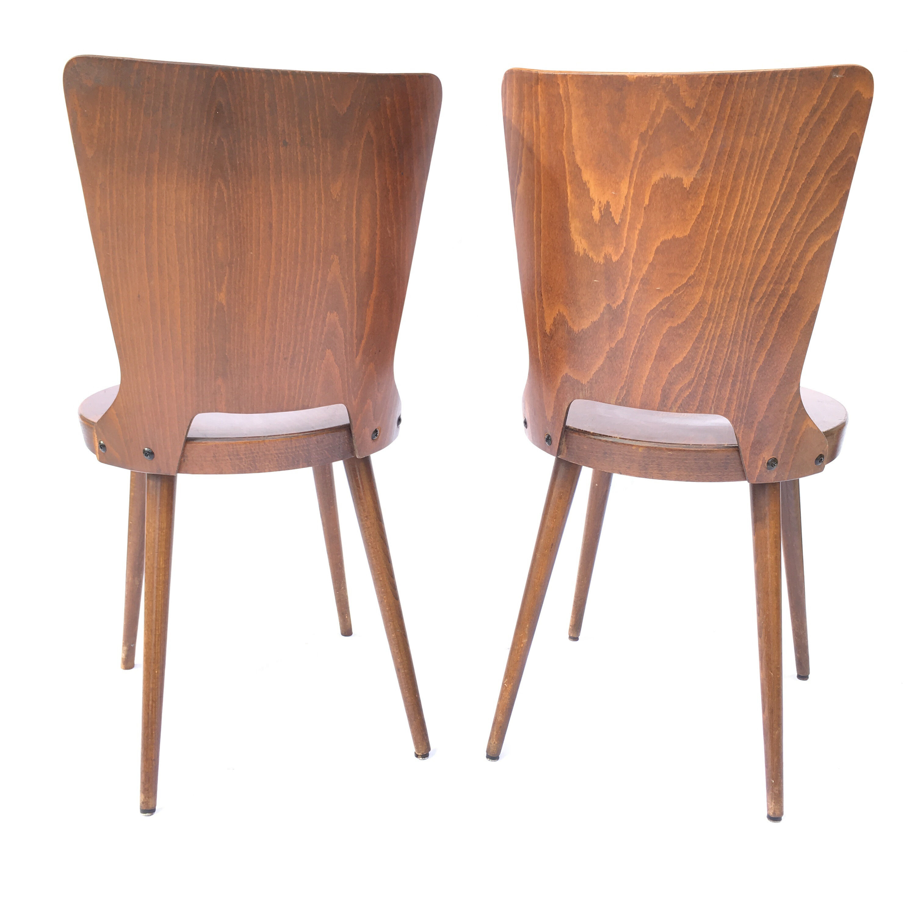 Pair of baumann chairs dove model