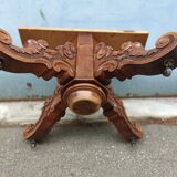 Oval dining room table early xxth walnut