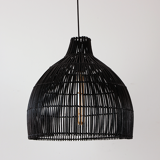 Black Rattan Ceiling Lamp