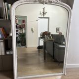 Antique Louis XV style mirror - mercury glass - 175 x 110 cm