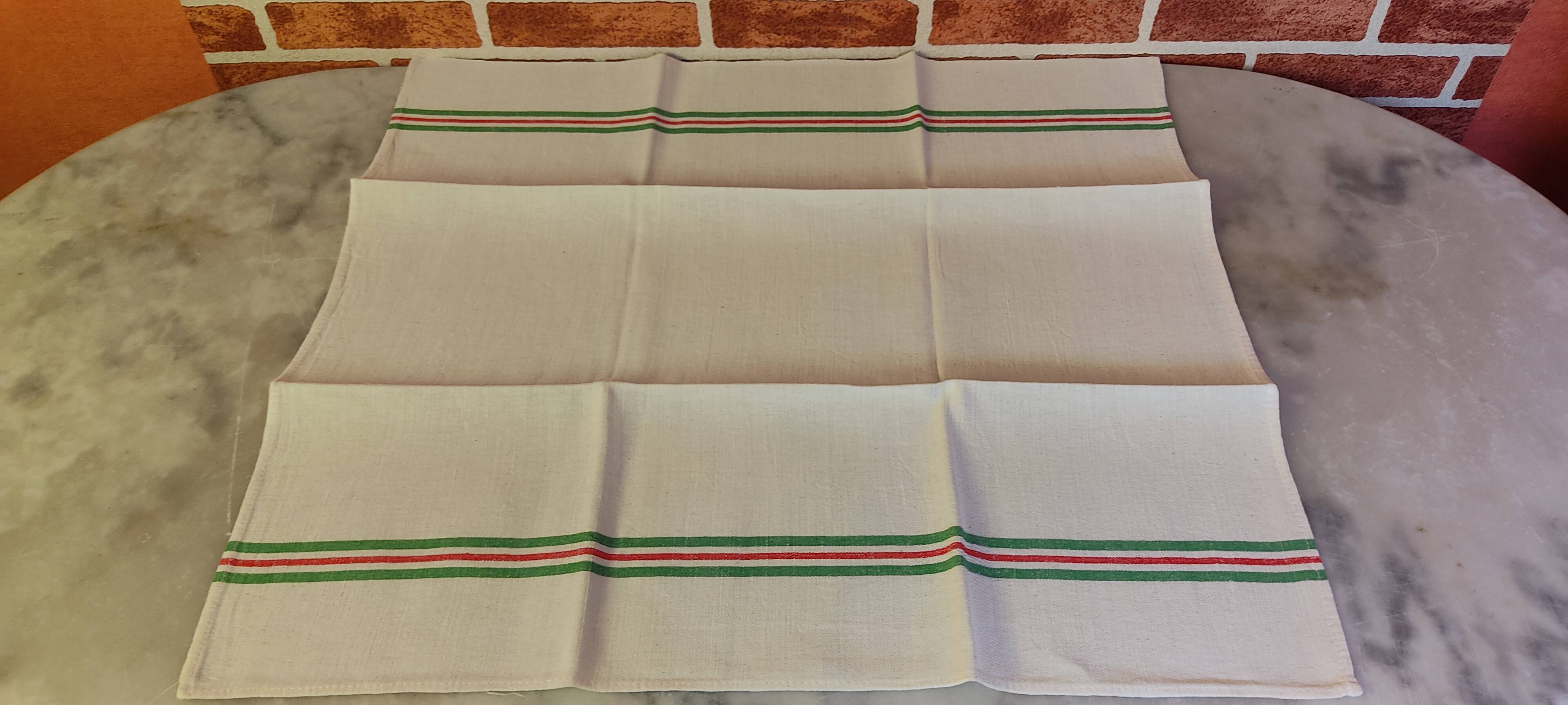 6 old new linen tea towels