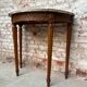 Console half moon natural wood period Louis XVI XVIII th century