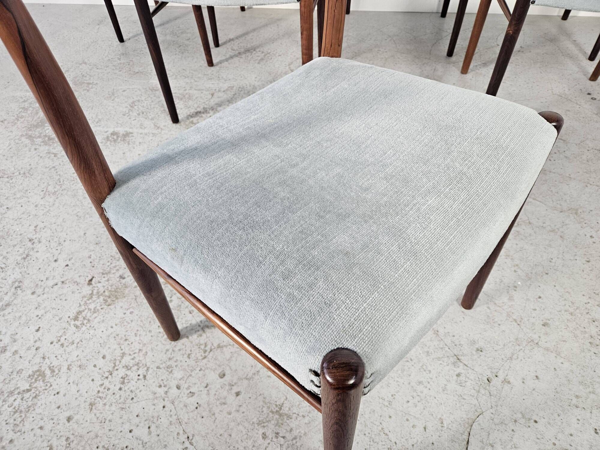 6 Scandinavian chairs in rosewood by Kai Lyngfeldt Larsen