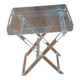 Folding side table Emporio in transparent plexiglass – Italian design