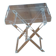 Folding side table Emporio in transparent plexiglass – Italian design