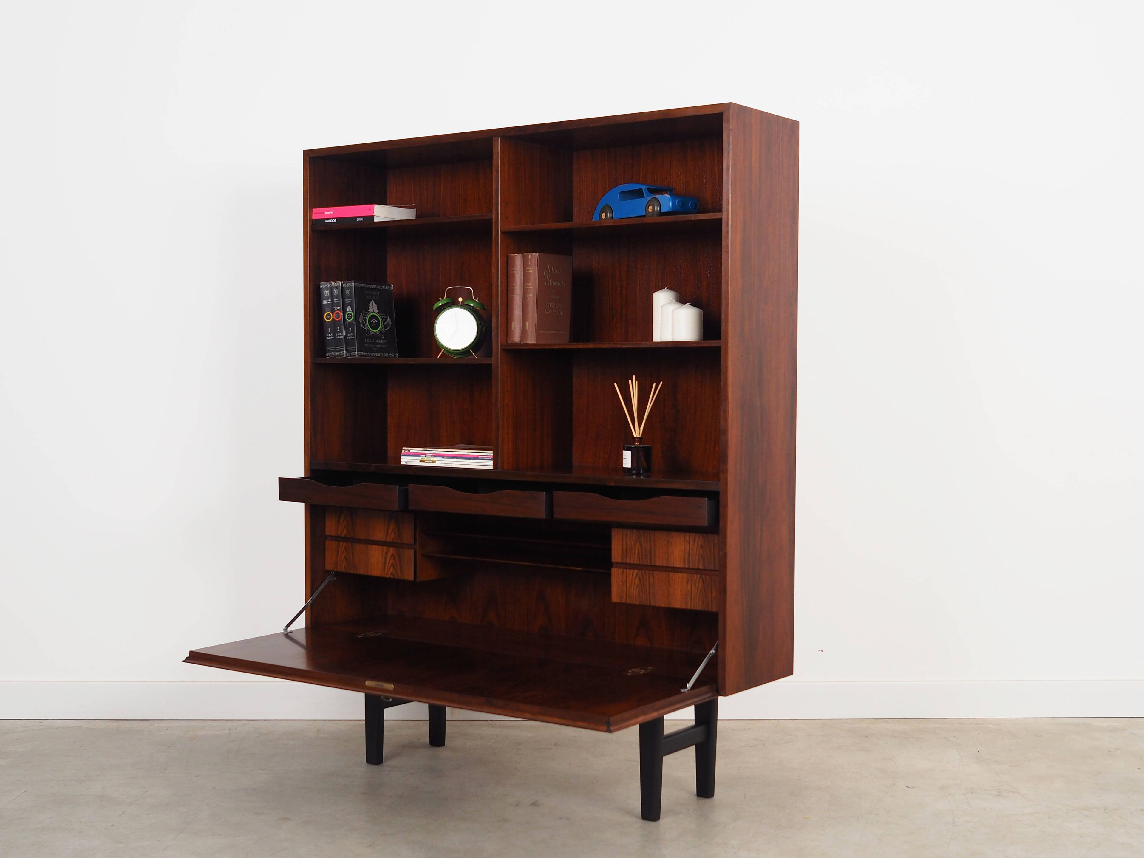 Rosewood bookcase, Danish design, 1960s, manufactured by Omann Jun