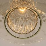 Large glass tulip-shaped pendant light by Cosack, Germany, 1970s.