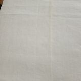 Soft linen sheet Old Embroidered Monogram GL Art deco border day