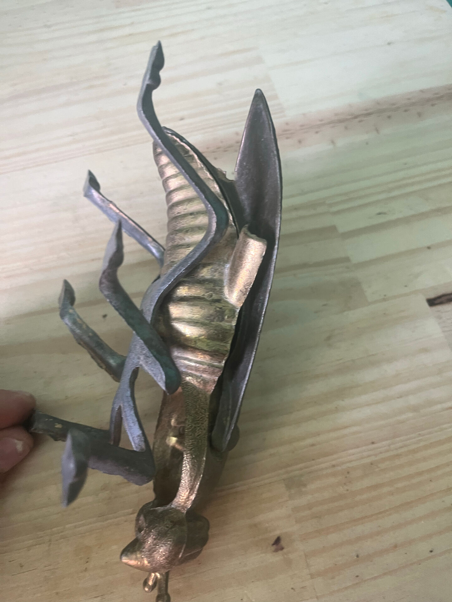 Vintage brass fly/cicada ashtray (17 cm) – Art wings