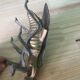 Vintage brass fly/cicada ashtray (17 cm) – Art wings