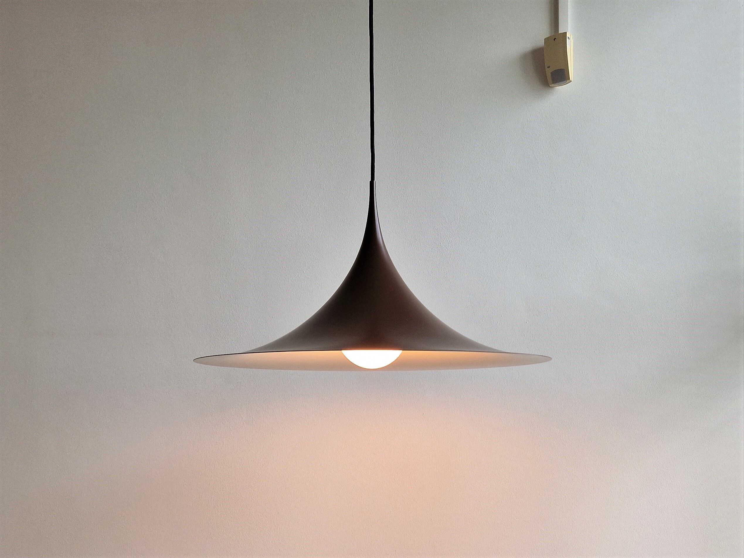 Semi pendant lamp by Claus Bonderup & Torsten Thorup for Fog & Mørup, Denmark, 1960s