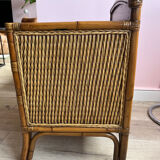 Wicker rattan chest of drawers