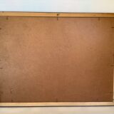 Canal landscape painting oil on panel signed