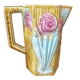 Art Deco slipware water jug