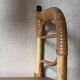 Removable wall shelf in rattan – 1960s vintage