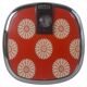 Mid-century Luxas retro scale Czech orange floral chrome vintage decor