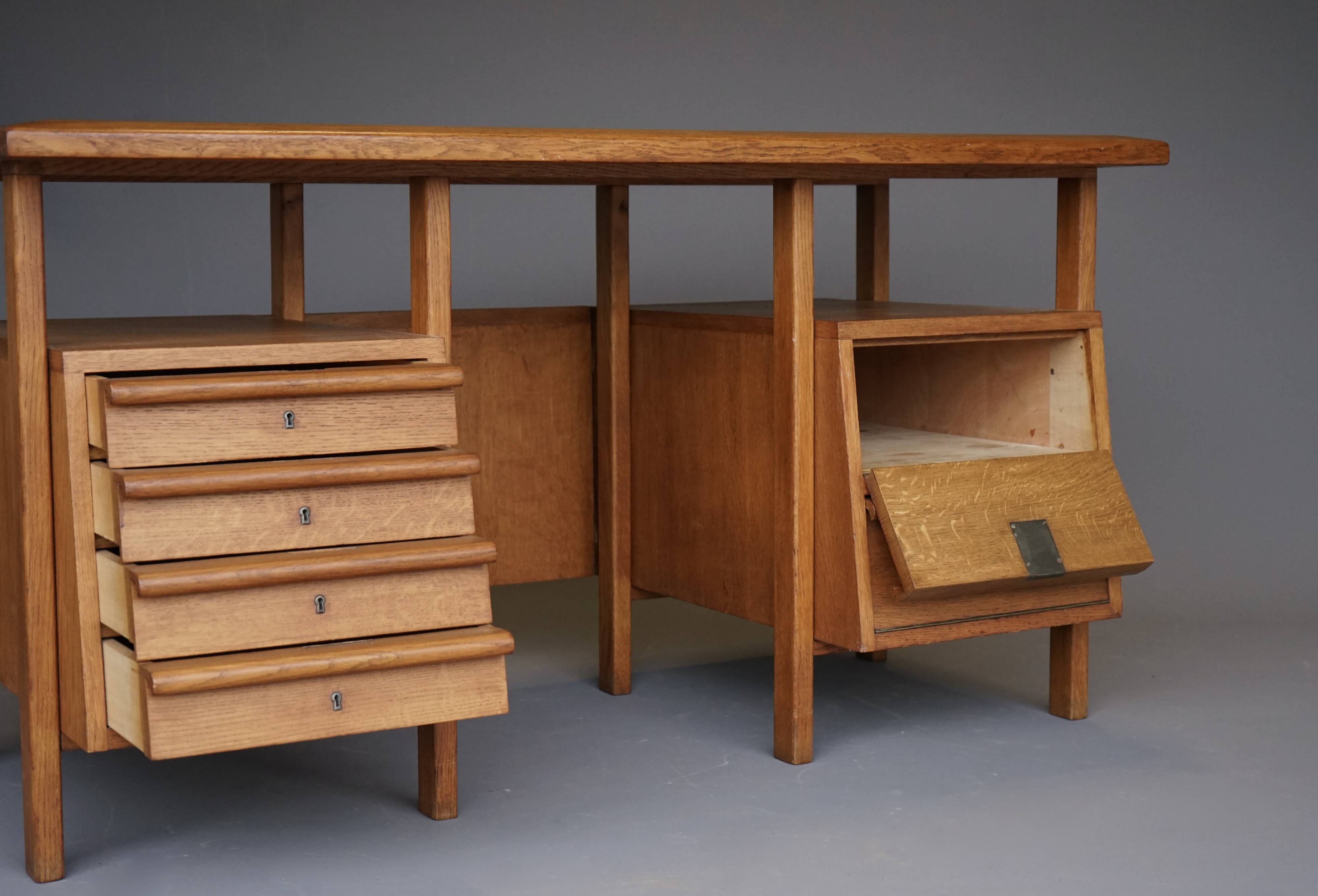 Oak desk. 1950s