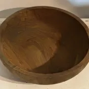 Large vintage solid wood bowl – Catch-all – Centrepiece – 3