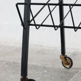 Desserte avec porte-magazines, années 1960