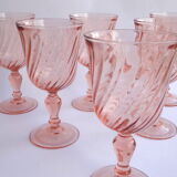 6 Luminarc Rosaline red wine glasses