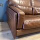 Beautiful buffalo leather 2-seater sofa