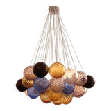 Lustre à sphères en verre de Murano multicolore « Ballotton »
