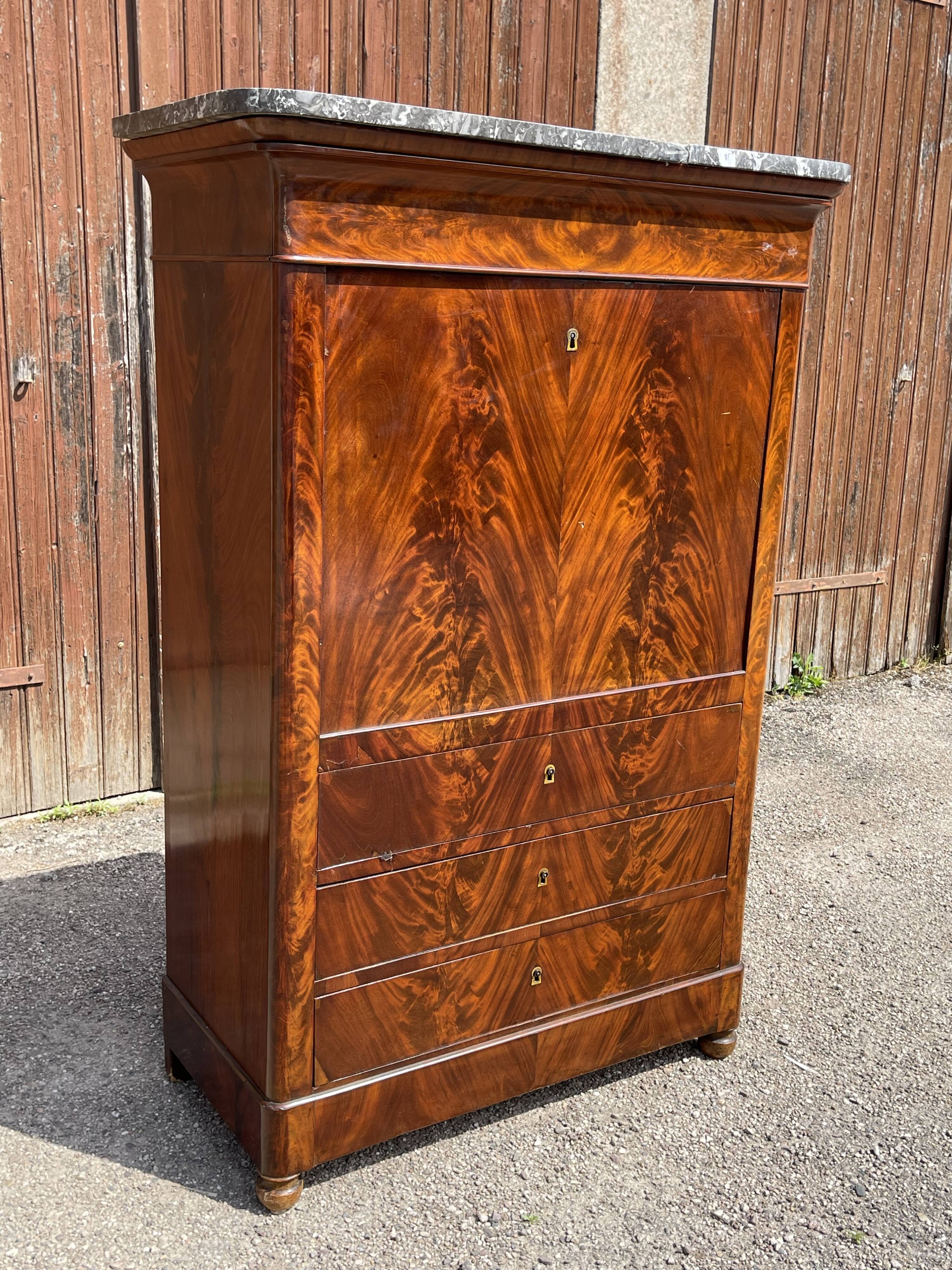 Mahogany Secretary restoration early nineteenth