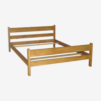 Solid elm bed frame