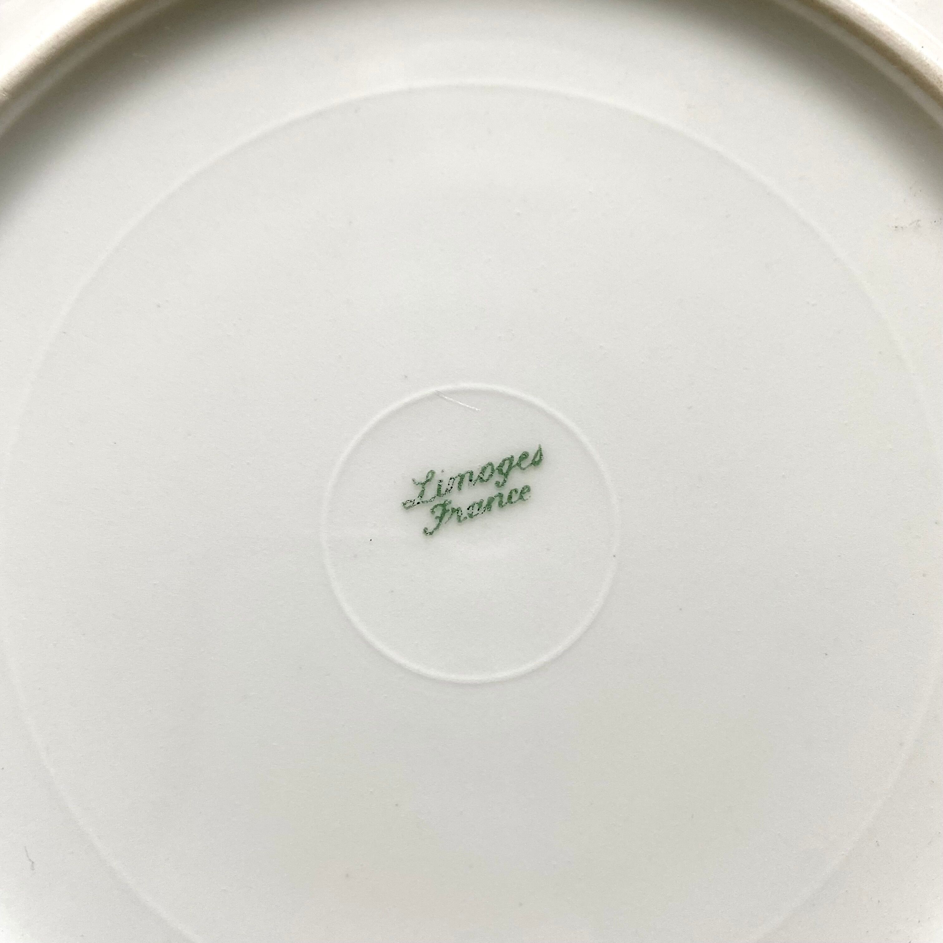 Limoges porcelain dessert service