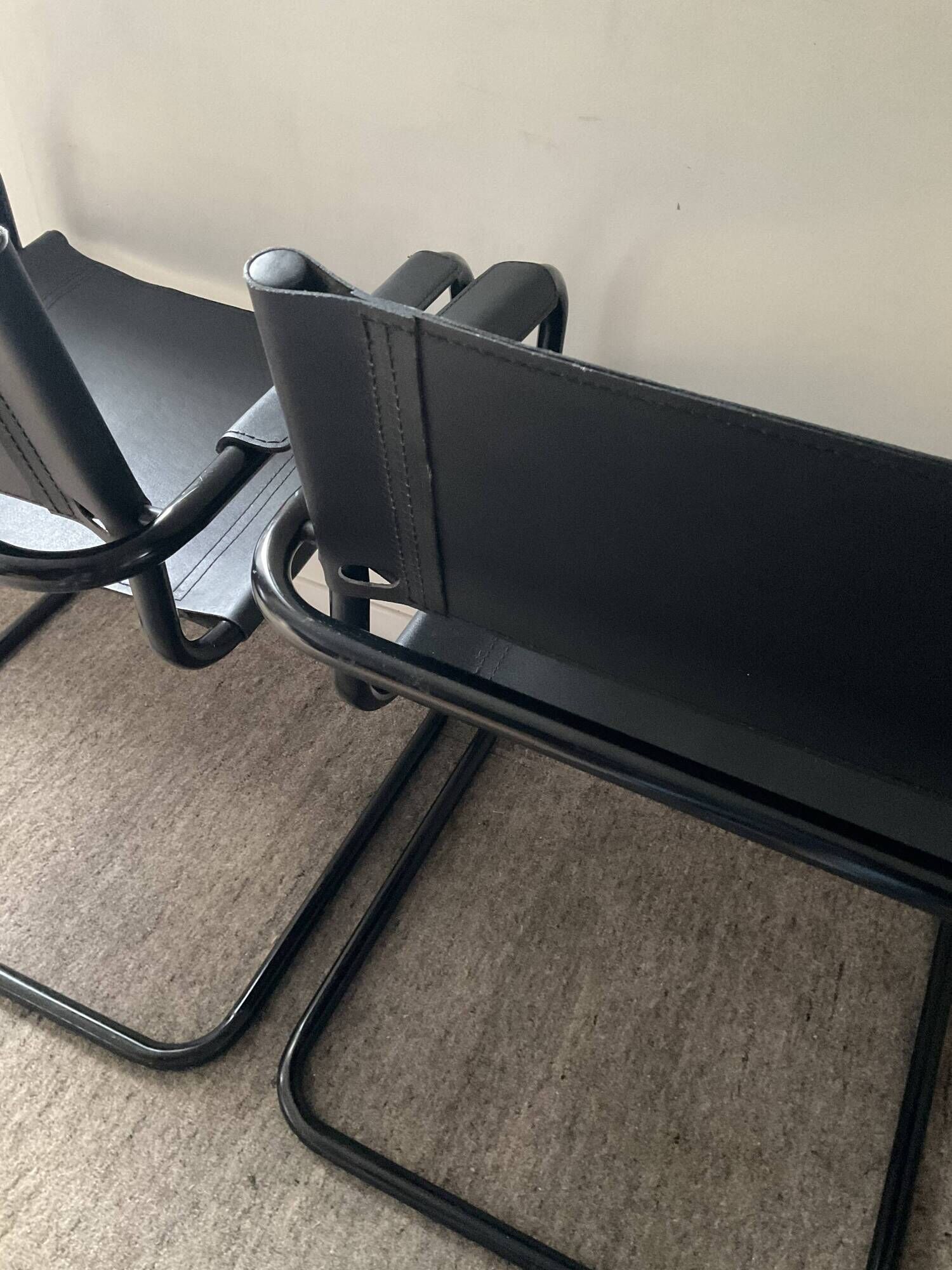 Pair of vintage Cantilever chairs from the 70s-80s