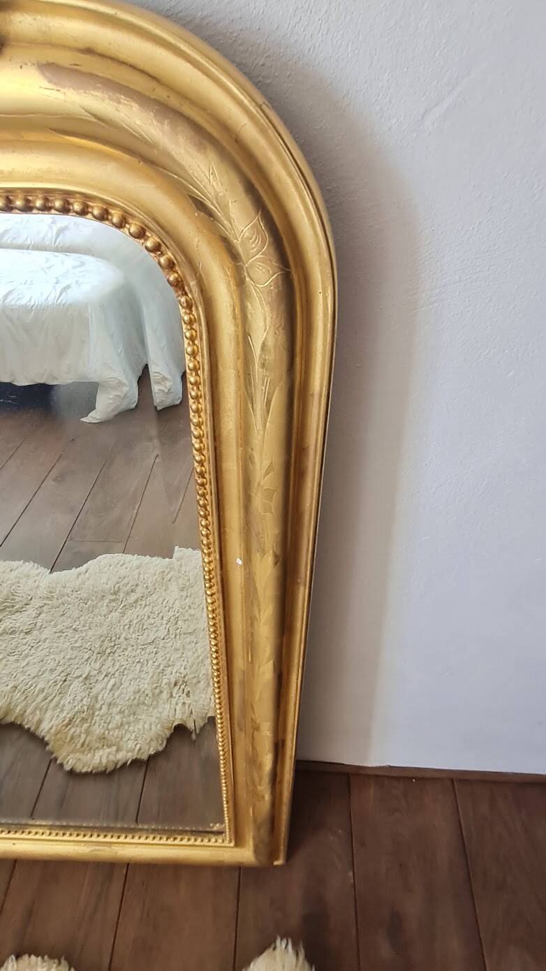 Miroir Louis Philippe avec fronton