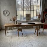 XL farmhouse table in beech and pine 3m