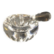 Baccarat Crystal Ashtray, Mortar and Pestle design, Stamped, France