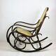 Vintage Brown Rocking Chair by Michael Thonet