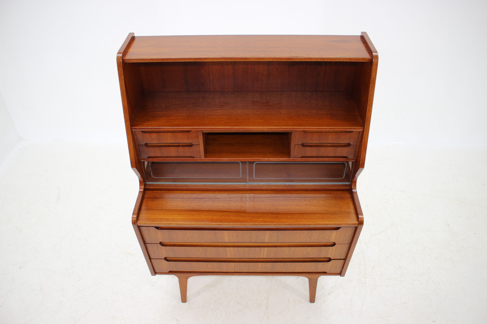Mid-century Danish teak secretaire, 1960s