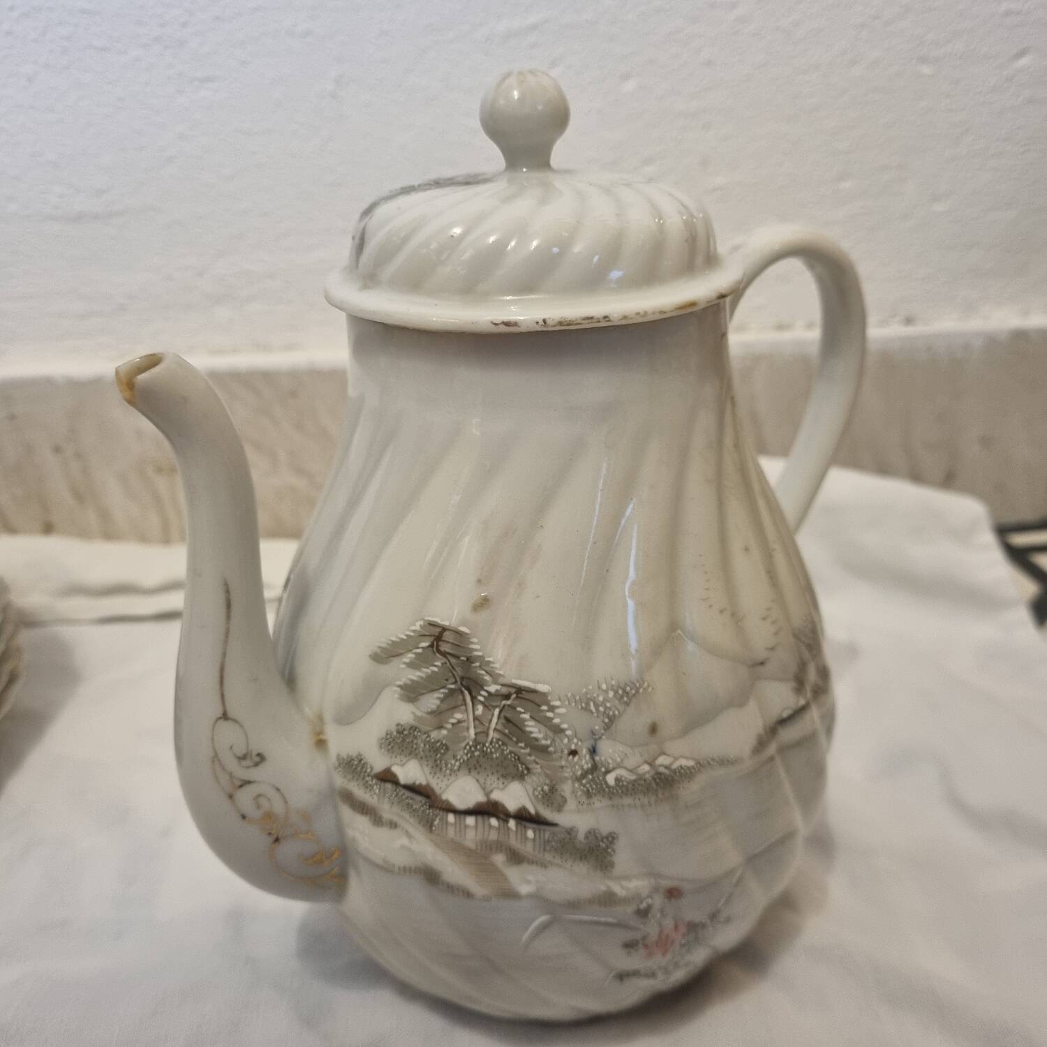 Asian tea set, fine Japanese porcelain