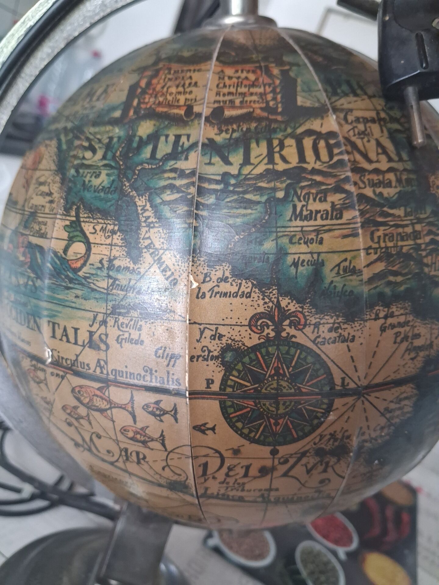 Vintage globe lamp