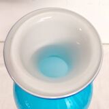 Jarrón de cristal. Italy, 1980s.