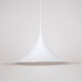 Danish vintage Semi pendant lamp by Bonderup and Thorup, 1968